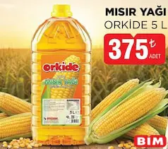 ORKİDE MISIR YAĞI 5 L fiyat ve kampanya bilgisi
